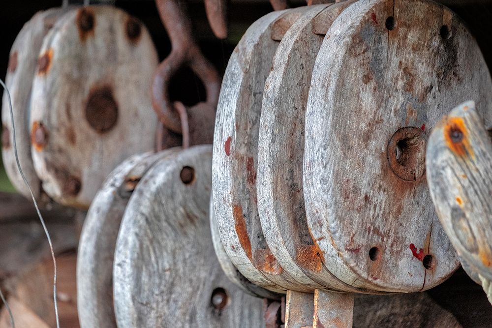 Antique block and tackle-Wrangell-Alaska-USA